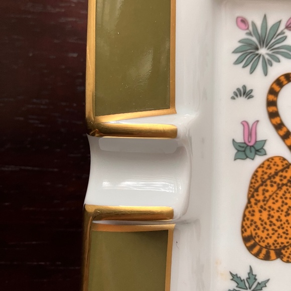 VINTAGE HERMÈS PARIS LÉOPARDS Ashtray/Change tray - Picture 4 of 14